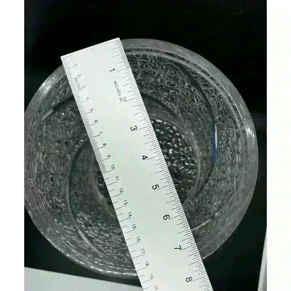 Vintage Mid-Century Modern Lucite Iceberg Textured Ice Bucket Stunning Clear - Picture 8 of 13